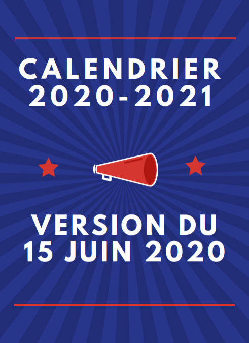 Calendrier V2 2020-2021