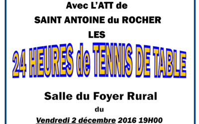 Fil rouge Ping Téléthon à Saint Antoine du Rocher