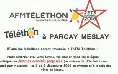 Week-end Téléthon à Parçay-Meslay
