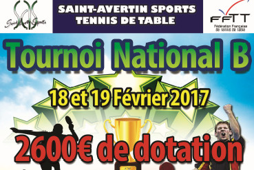 Le Tournoi National B de Saint Avertin