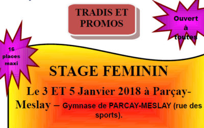 Stage féminin ouvert à toutes à Parçay-Meslay